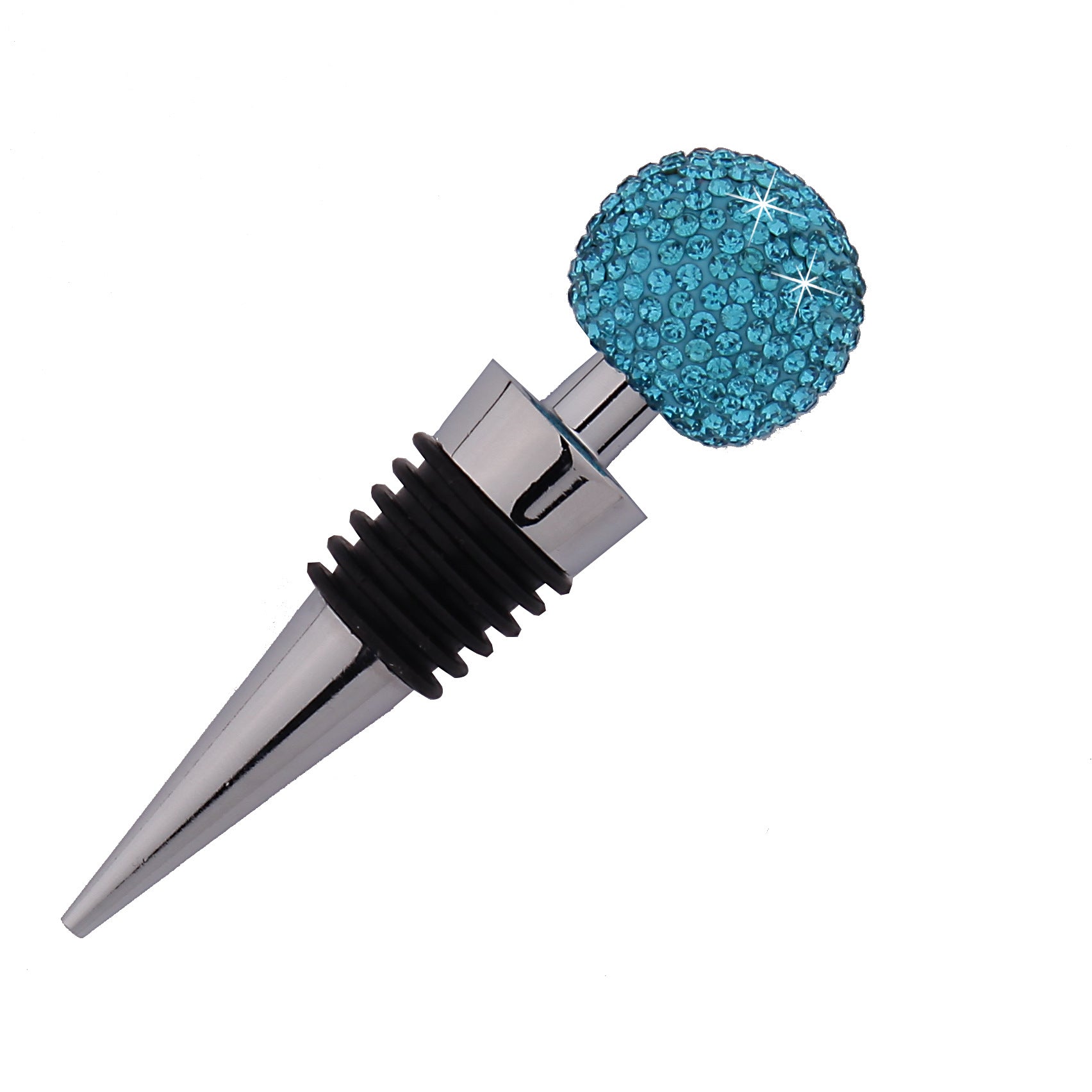 Wholesale Diamond Inlaid Zinc Alloy Wine Bottle Stoppers